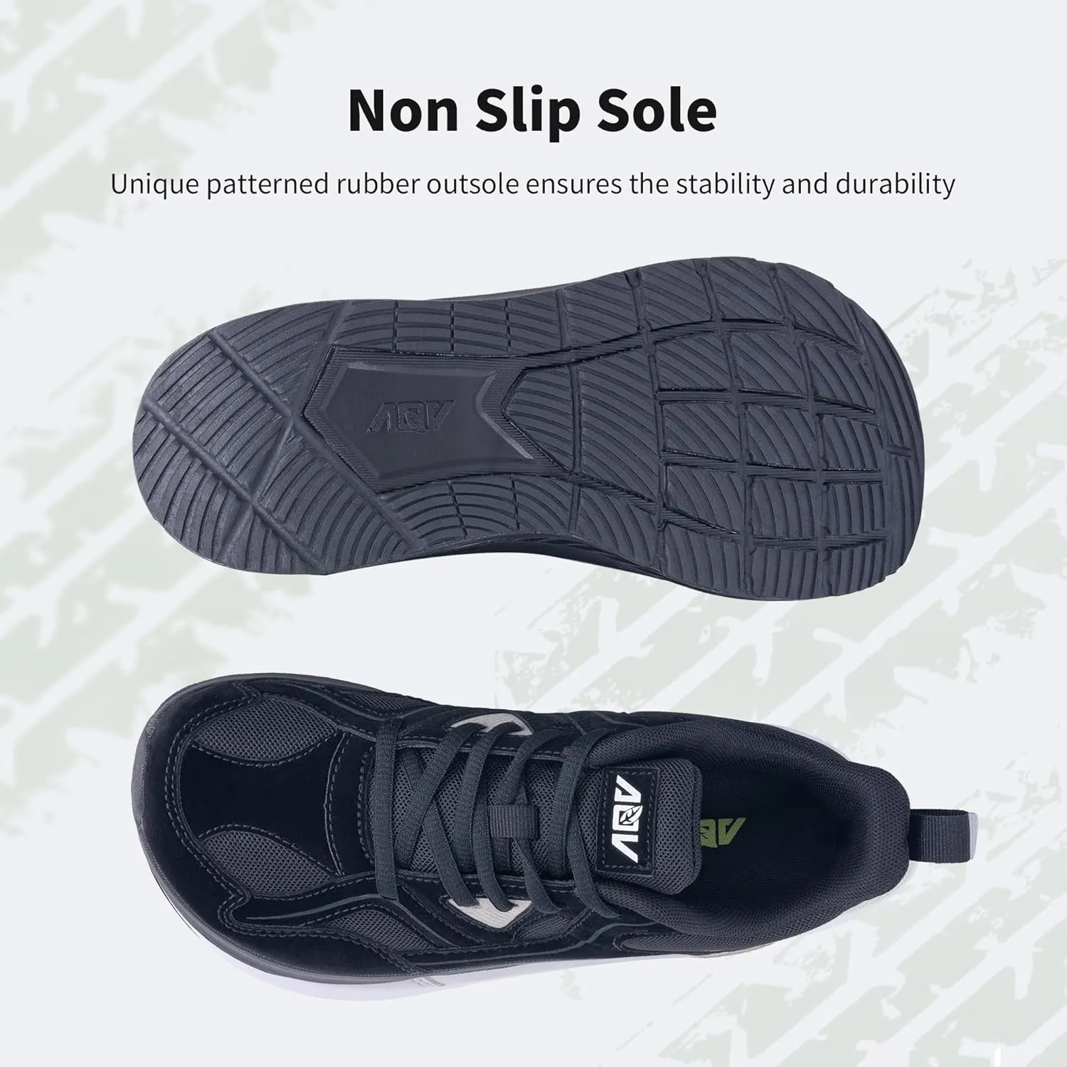 AOV Wide Toe Box Shoes Women Arch Support Walking Shoes for Plantar Fasciitis Orthotic Tennis Sneakers