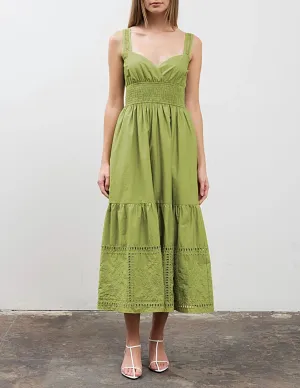 Bailey Green Cotton Sundress