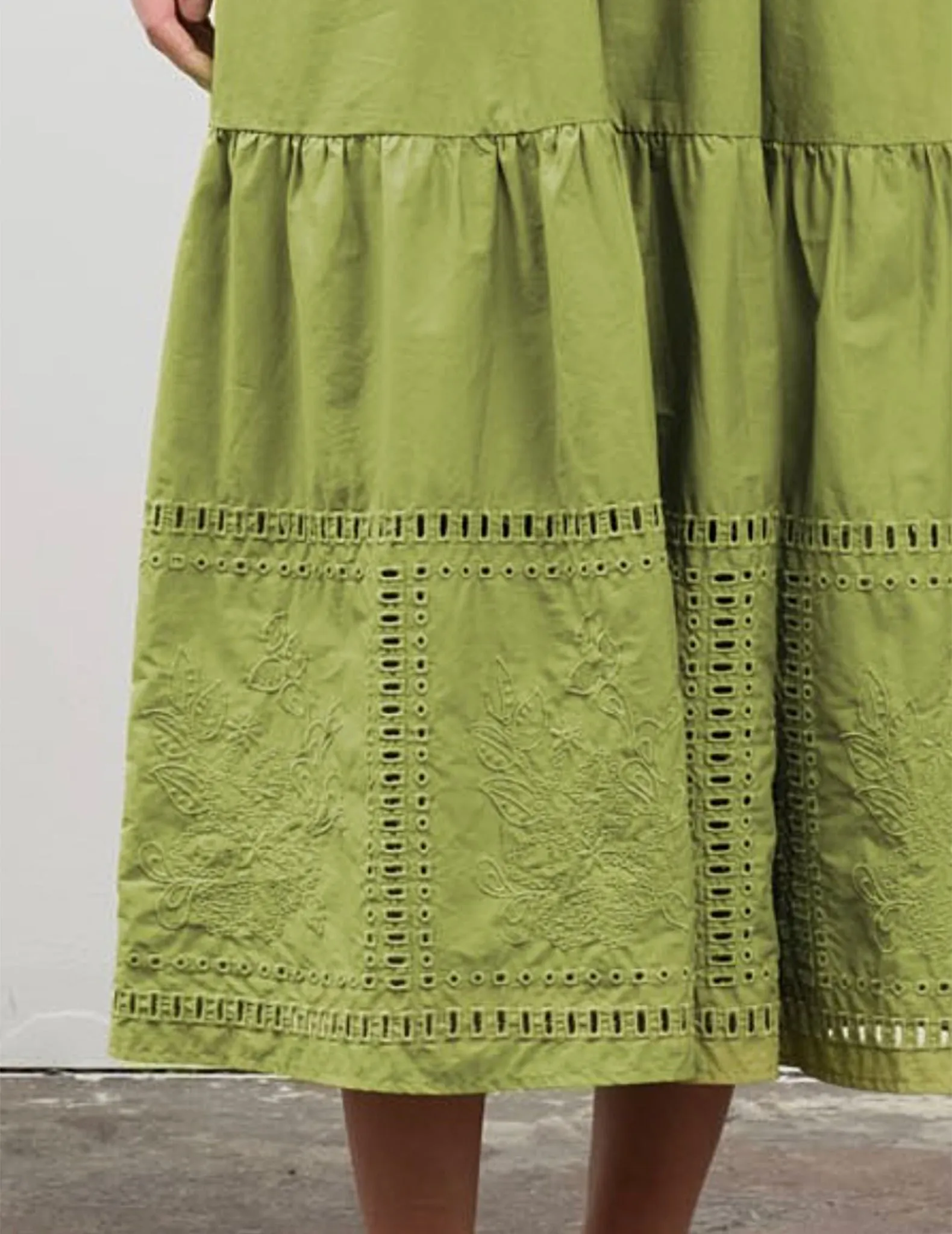 Bailey Green Cotton Sundress