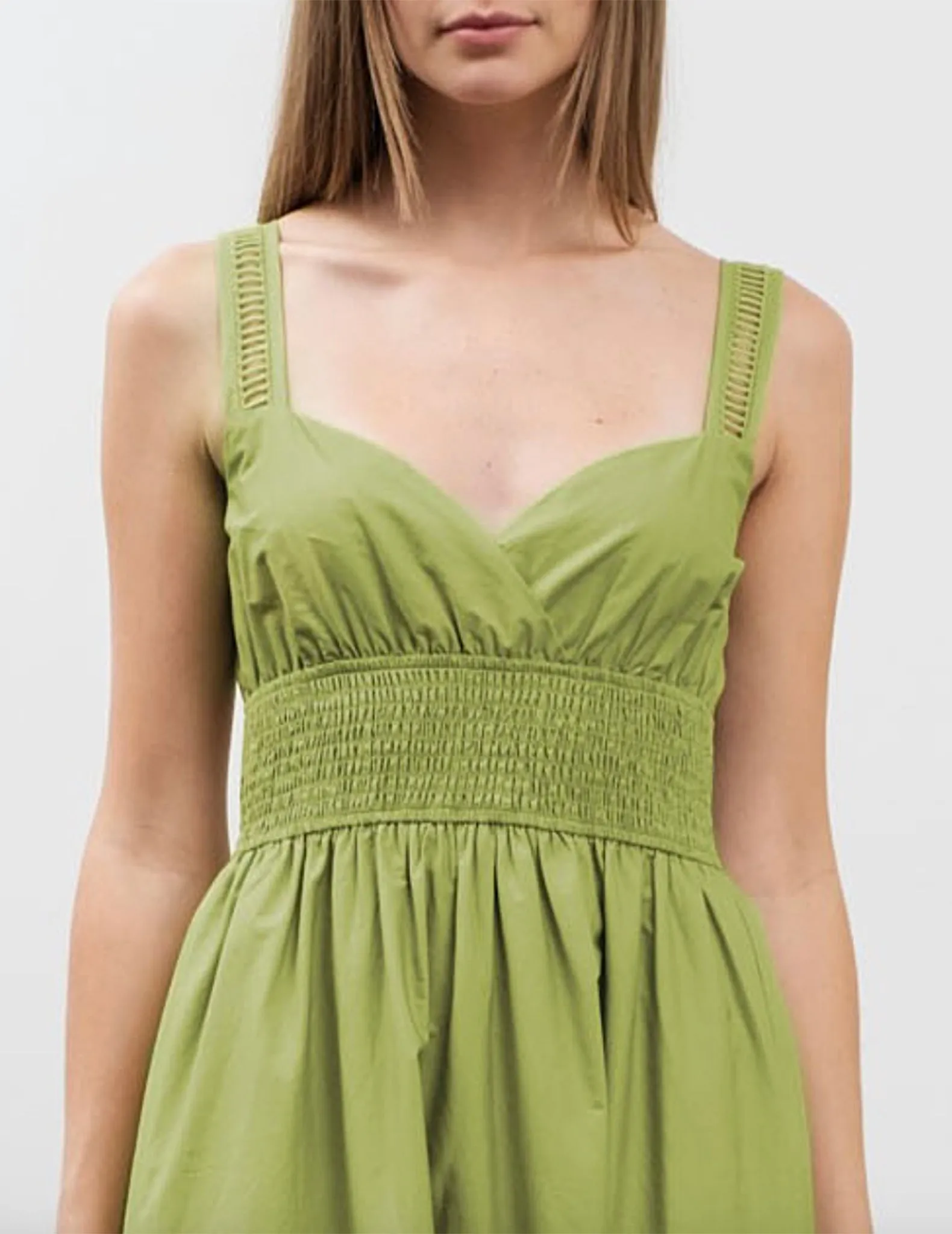Bailey Green Cotton Sundress