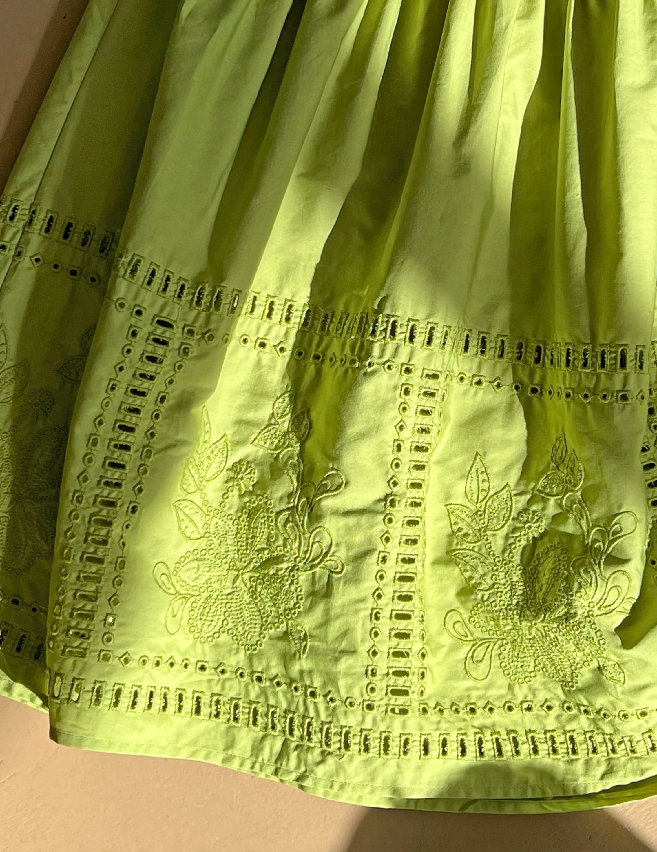 Bailey Green Cotton Sundress