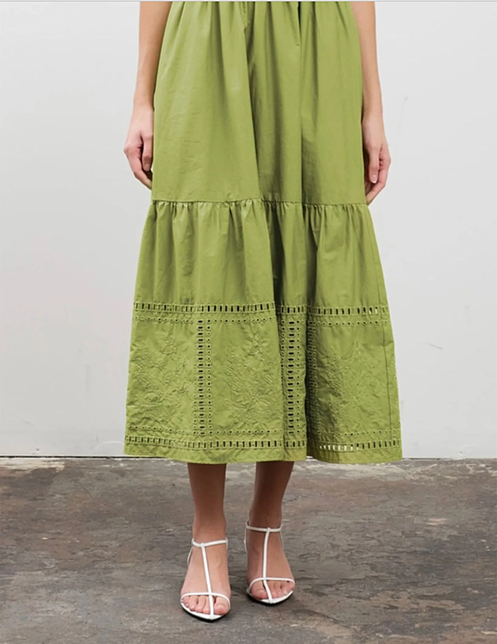 Bailey Green Cotton Sundress