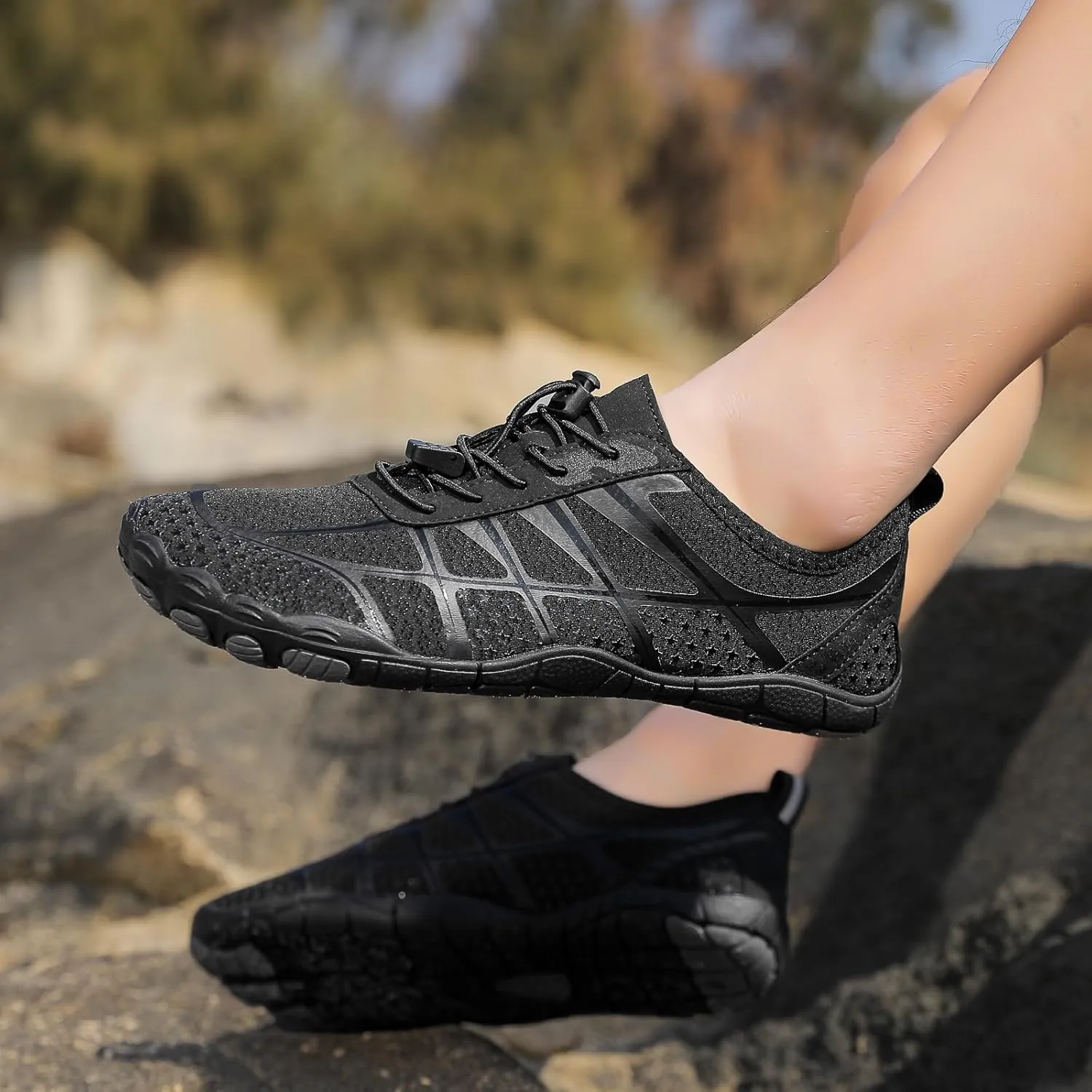Barefoot Shoes Womens Mens Minimalist Breathable Non-Slip Wide Toe Quick Dry Water Hiking Walking Shoes Athletic Footwear