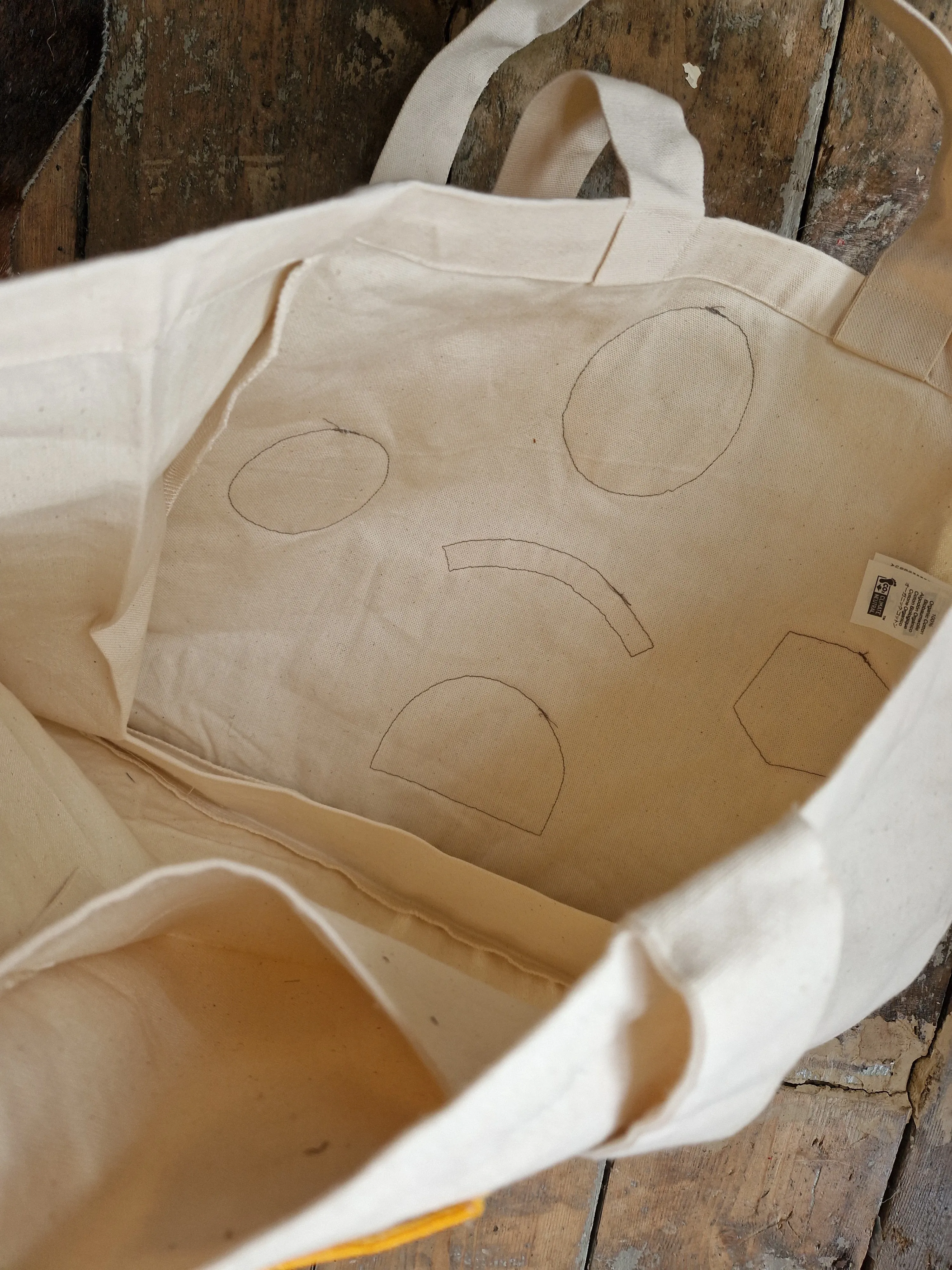 Canvas Tote with American Patches #2