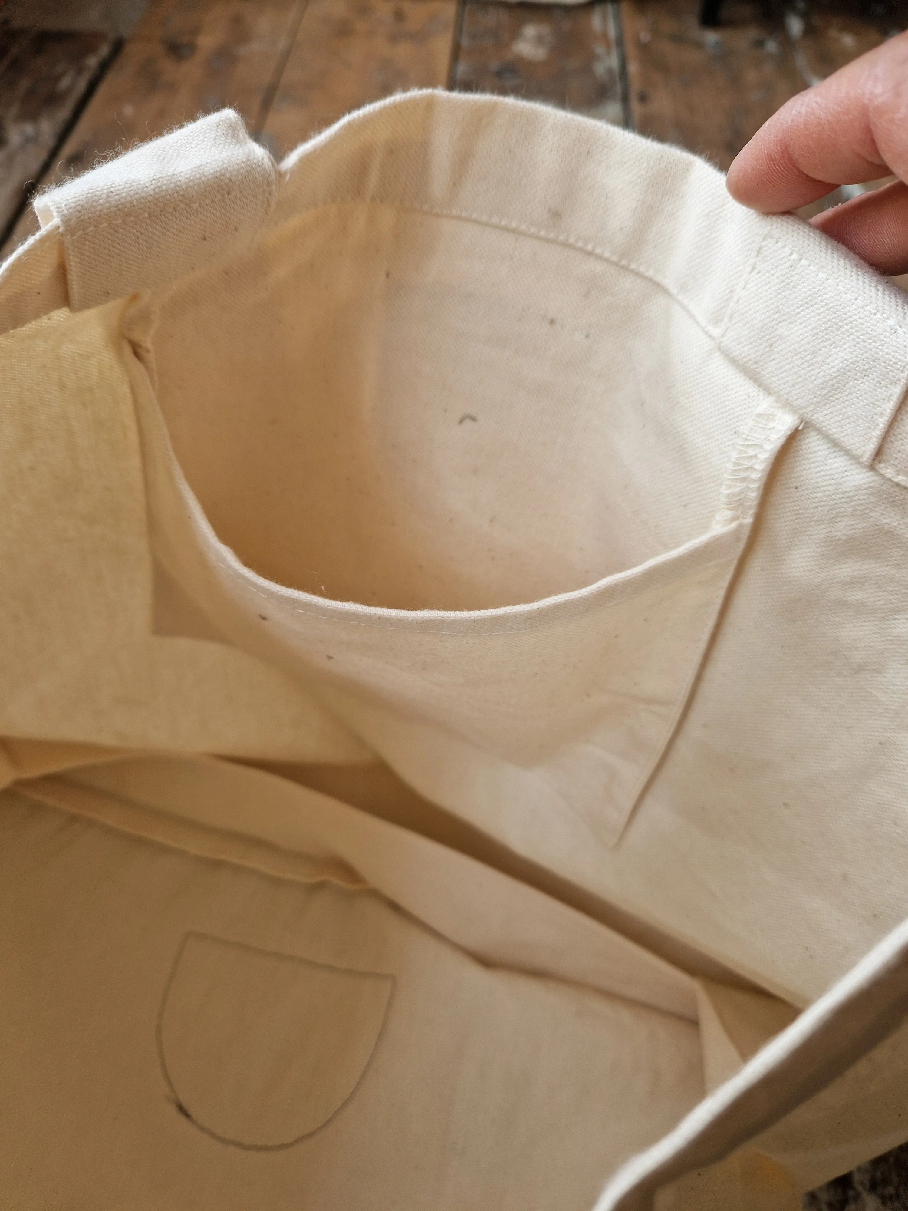 Canvas Tote with American Patches #2