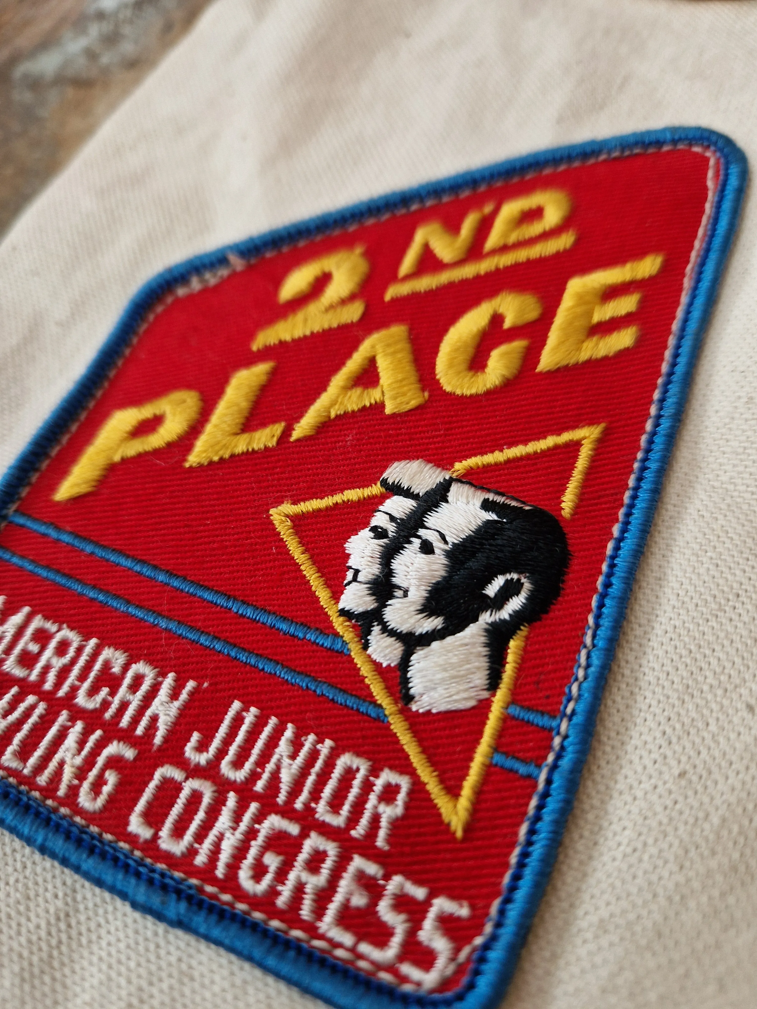 Canvas Tote with American Patches