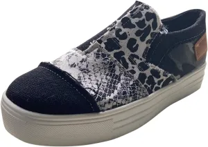 Canvas Walking Shoes for Women Wide Width Women's Slip on Shoes Non Slip Fashion Canvas Sneakers Low Top Casual Washed and Leopard Fashion Sneaker Driving Walking Work Going Out Sports Flat Footwear