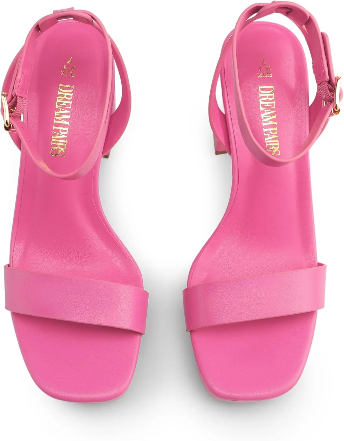 DREAM PAIRS Platform Heels for Women High Block Chunky Open Toe Ankle Strap Heels Fashion Wedding Party Evening Prom Dance Dress Pump Sandals Shoes