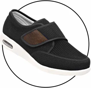 Extra Wide Edema Swollen Slippers - Breathable Casual Athletic Sneakers for Men - Slip-On Comfort Walking & Running Shoes