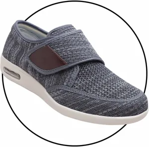 Extra Wide Edema Swollen Slippers - Breathable Casual Athletic Sneakers for Men - Slip-On Comfort Walking & Running Shoes
