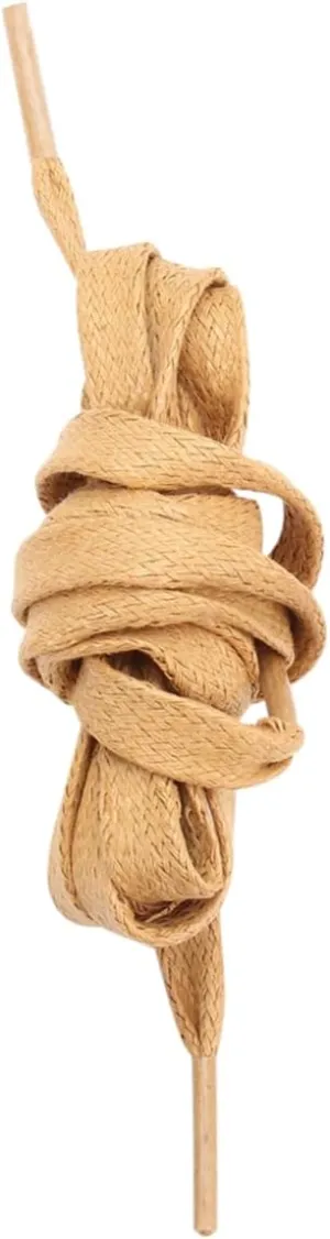 GALPADA 1 Pair Flat Waxed Shoelaces Casual Shoe Tie Cotton Shoelace Sneakers Shoelace Flat Shoelaces