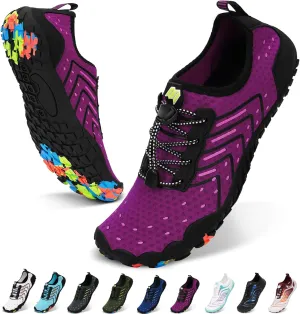 Hike Barefoot Water Shoes Women Men Footwear Wide Toe Quick-Dry Pro Barefoot Swim Beach Breathable Grounding Shoes Non-Slip Aqua Socks Shoe for Pool Walking Kayaking Hiking Surfing