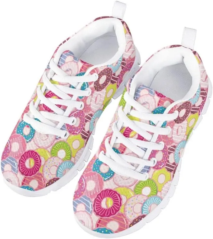Judtueit Hipie Flower Kids Trainers School Shoes, Girls Low-Top Tennis Shoes, Teen Autumn/Winter Sneakers Hiking Shoes