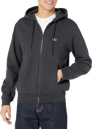 Lacoste Mens Ls Solid Full Zip