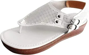 Ladmiple Sandals for Women Comfy Fashion Flip Flops Platform Sandal Casual Beach Clip Toe Slipppers Shoes Dressy Summer