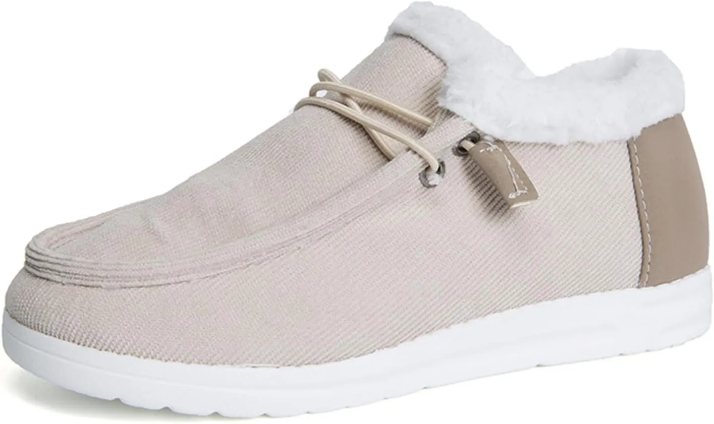 Lausiuoe Cute Winter Boots For Women Fashion Snow Boots Warm Casual Trendy Comfortable Slip On Fur Lined Fuzzy Loafers Shoes