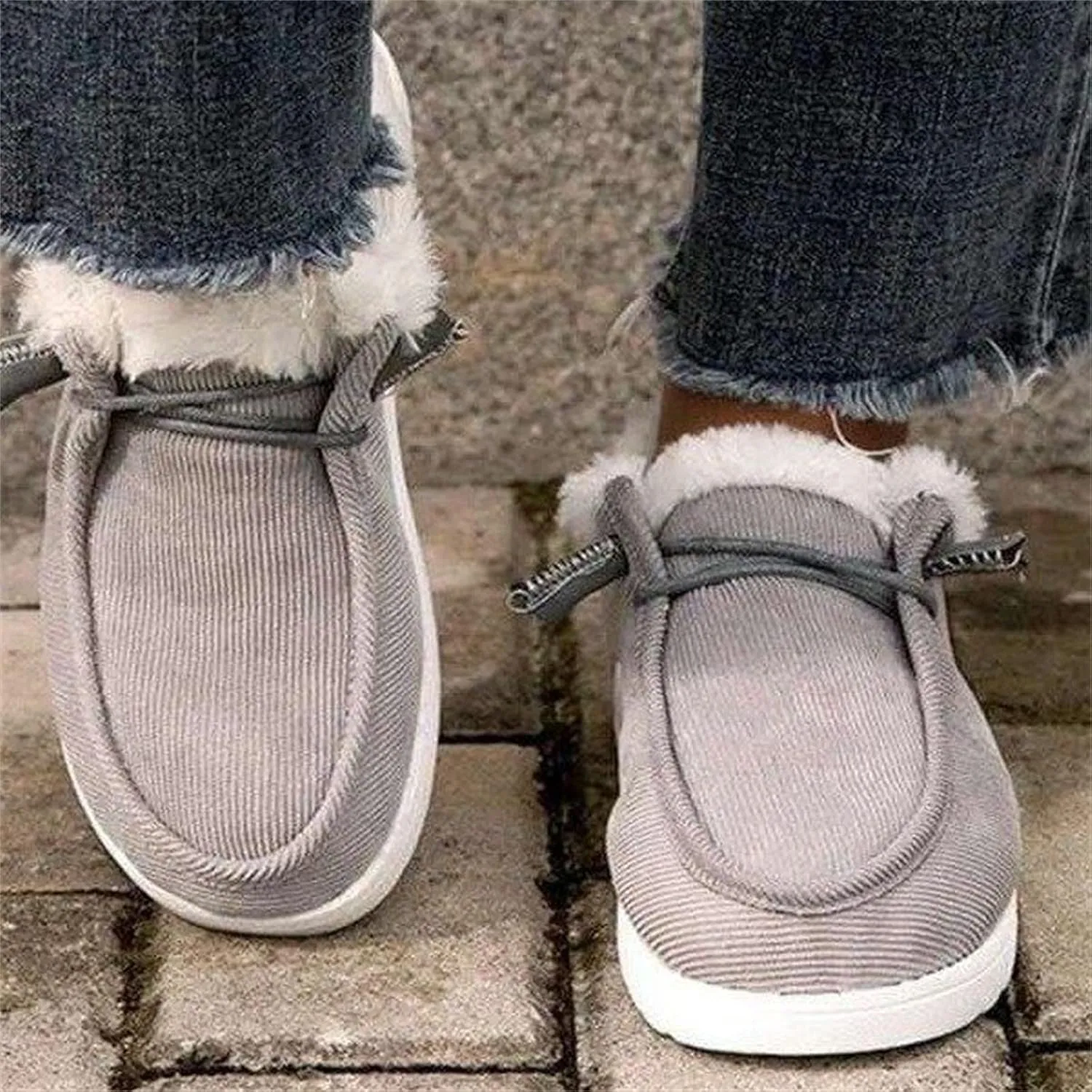 Lausiuoe Winter Boots For Women Fashion Snow Boots Fur Lining Warm Casual Trendy Outdoor Comfortable Fuzzy Shoes 2024