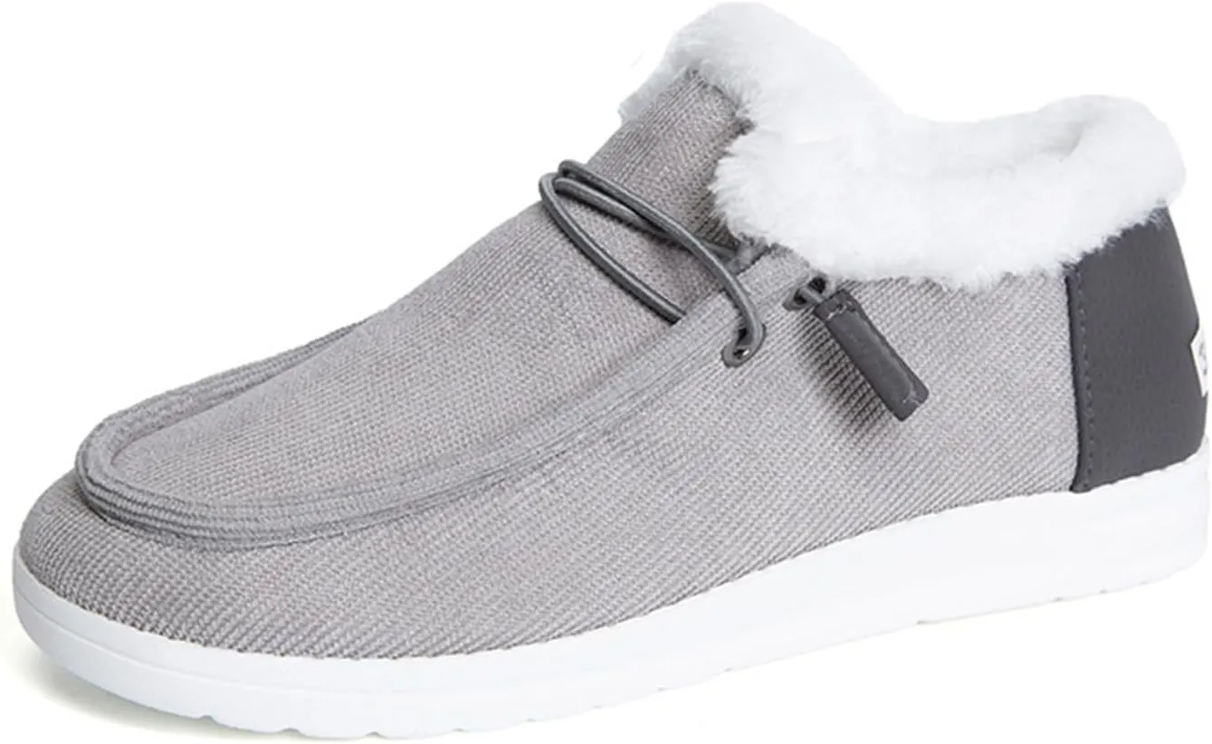Lausiuoe Winter Boots For Women Fashion Snow Boots Fur Lining Warm Casual Trendy Outdoor Comfortable Fuzzy Shoes 2024