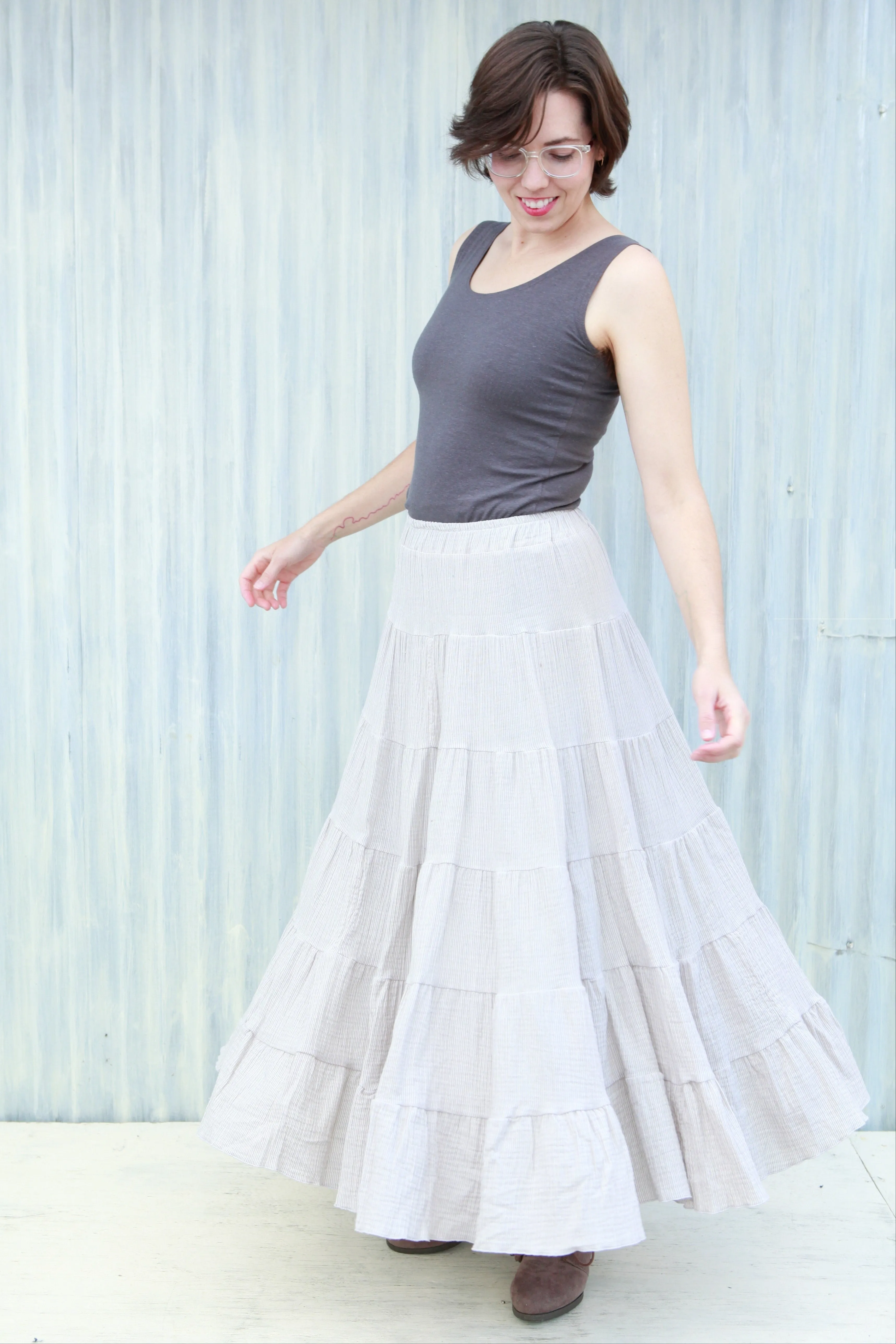 Marble Peasant Skirt