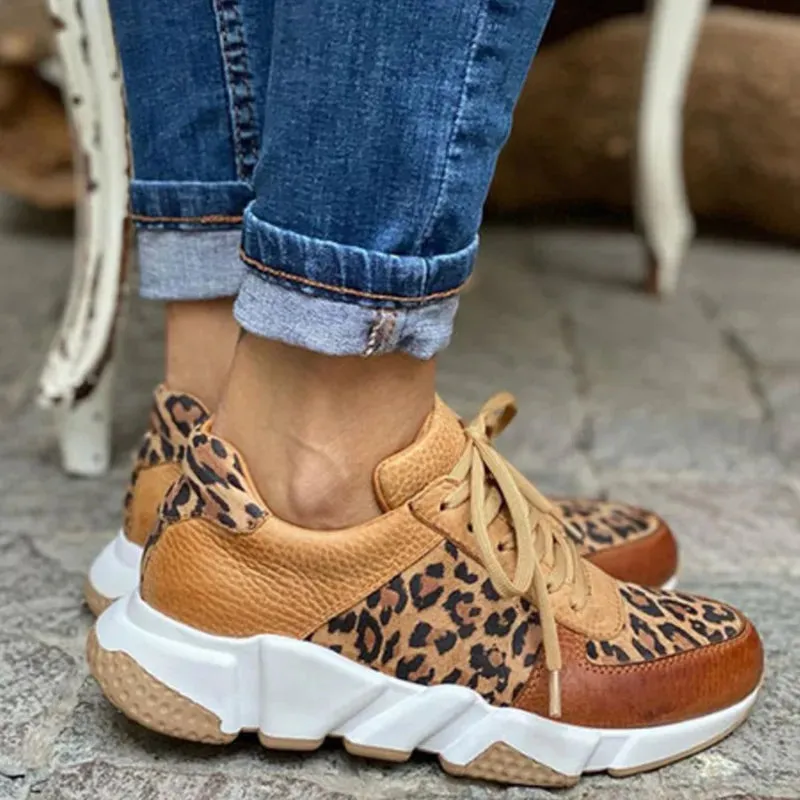 Melissa | Leopard Print Orthopedic Sneakers