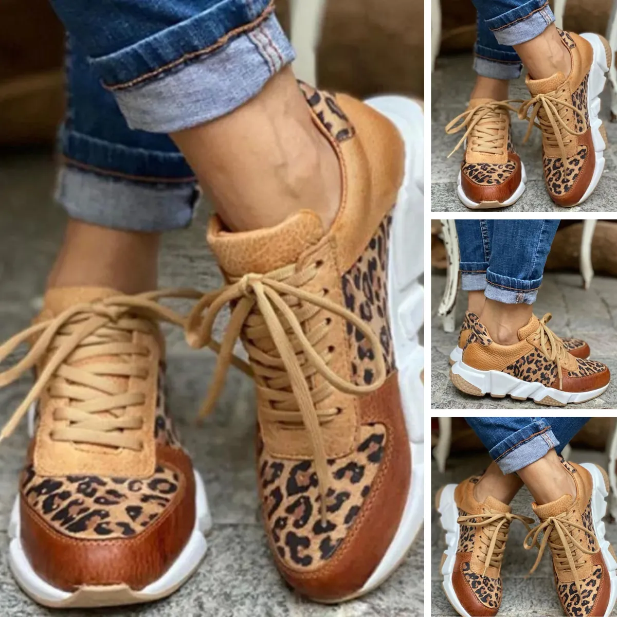 Melissa | Leopard Print Orthopedic Sneakers