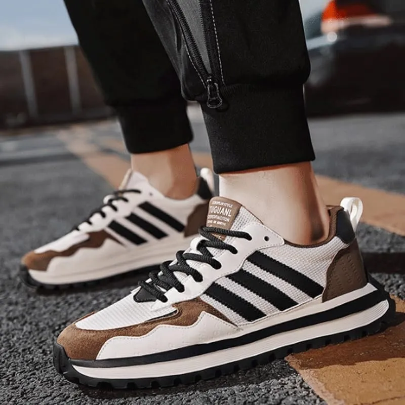 Mens Trainers Running Shoes Leisure Sneakers Mesh Walking Gym Tennis Shoes Lightweight Breathable Sports Outdoor Fitness Jogging for Men's Outdoor Activities
