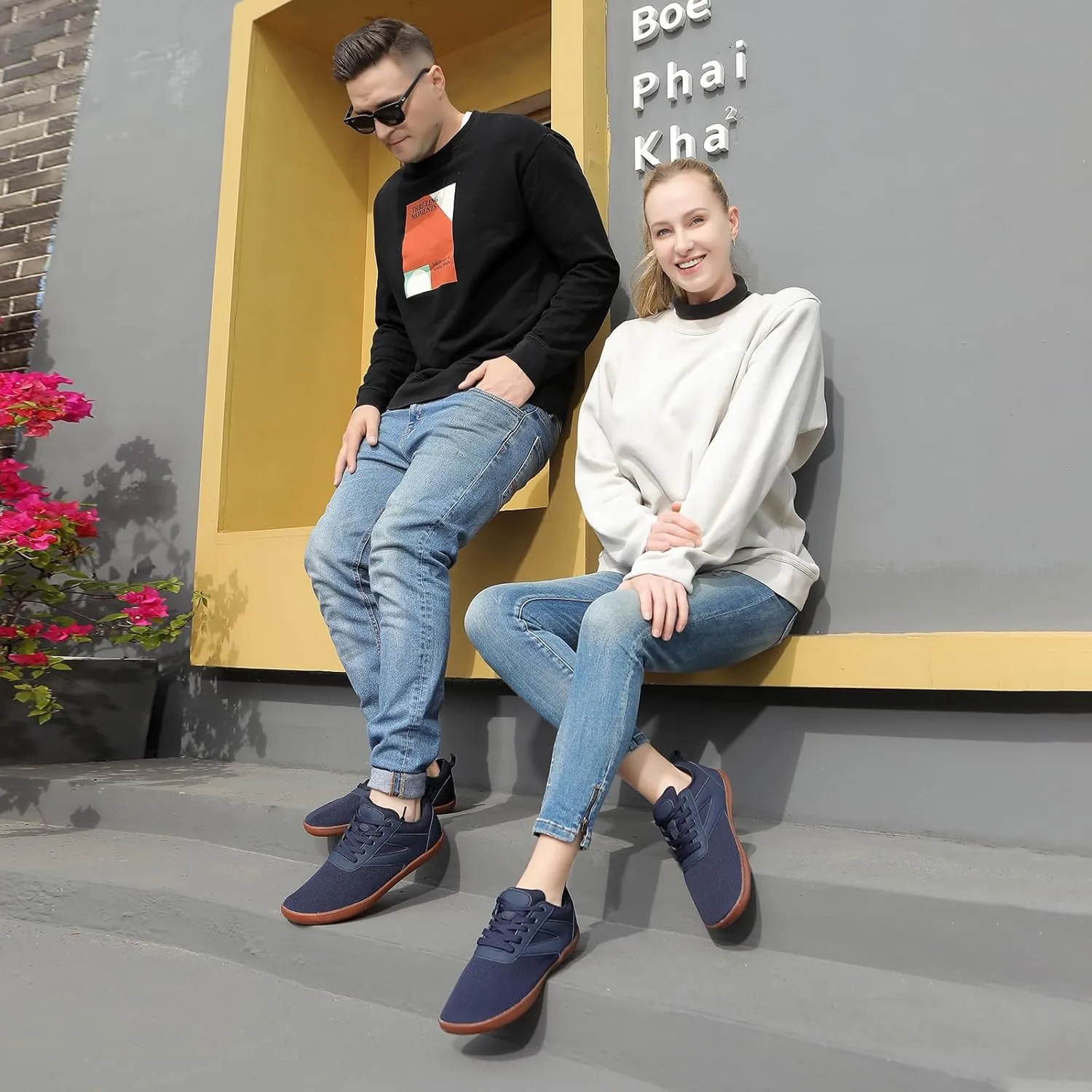 Men's Women's Wide Minimalist Toe Box Walking Shoes,Zero Drop Sole,Barefoot Sneakers for Men and Women