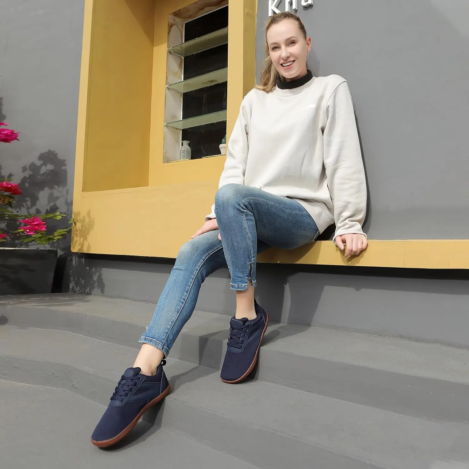 Men's Women's Wide Minimalist Toe Box Walking Shoes,Zero Drop Sole,Barefoot Sneakers for Men and Women
