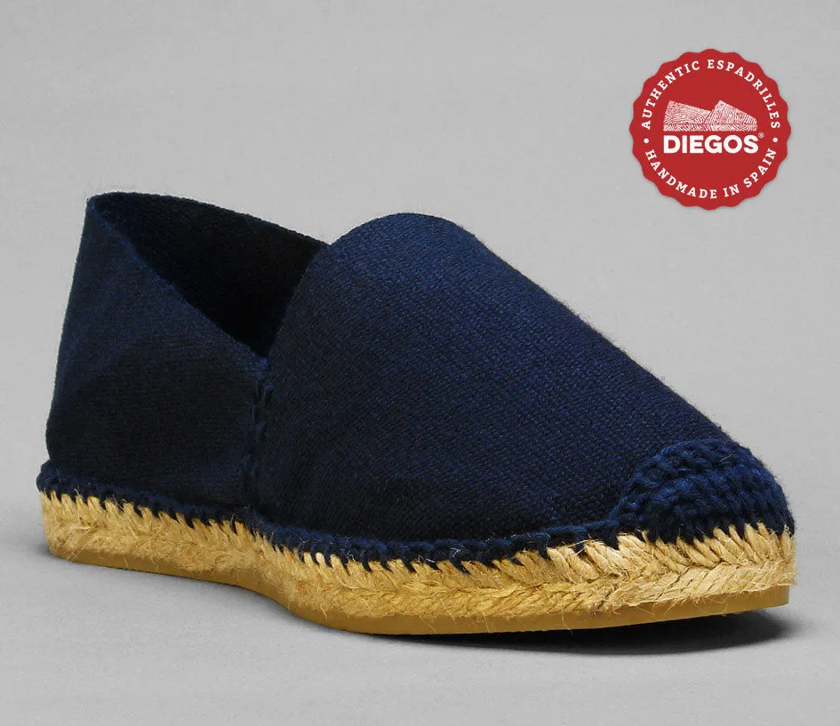 Navy espadrille canvas