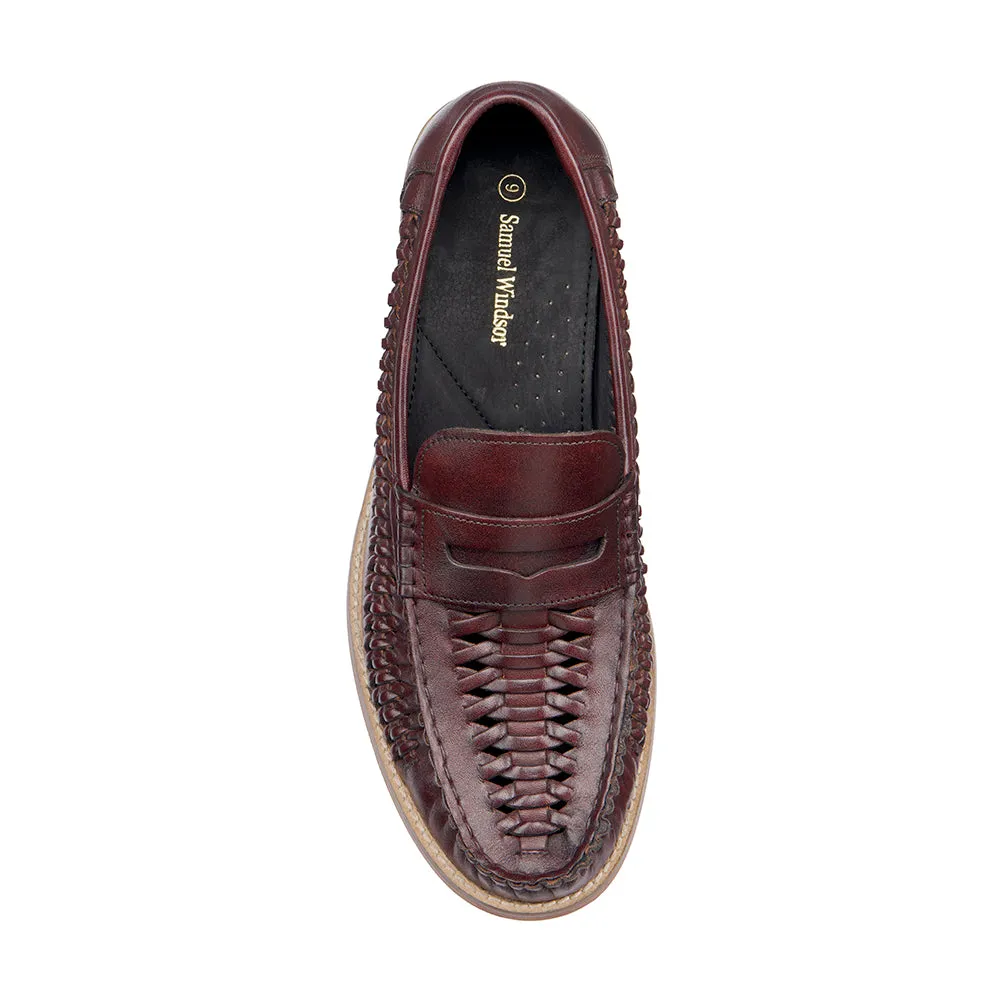 Penny Loafer - Basket Weave Oxblood