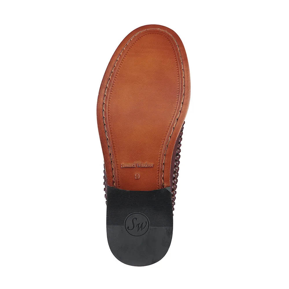 Penny Loafer - Basket Weave Oxblood