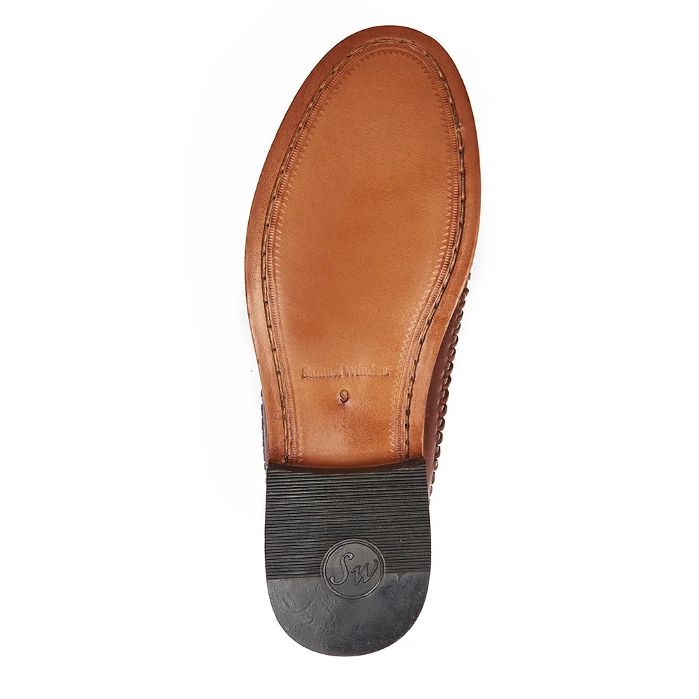 Penny Loafer - Basket Weave Tan