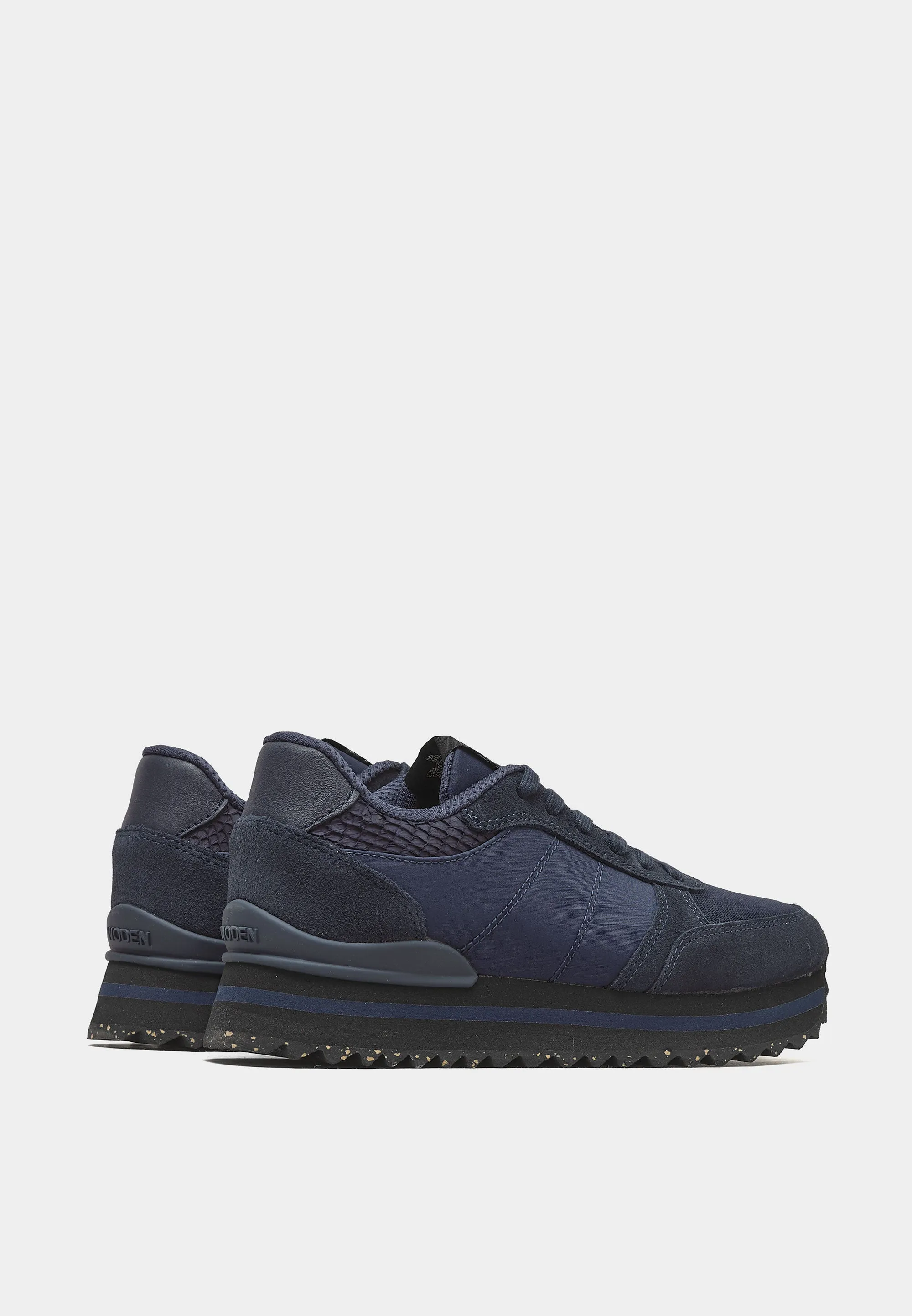 Ronja Plateau Navy Suede