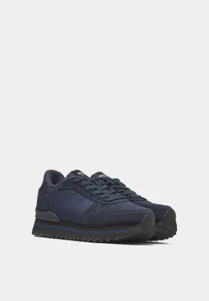 Ronja Plateau Navy Suede