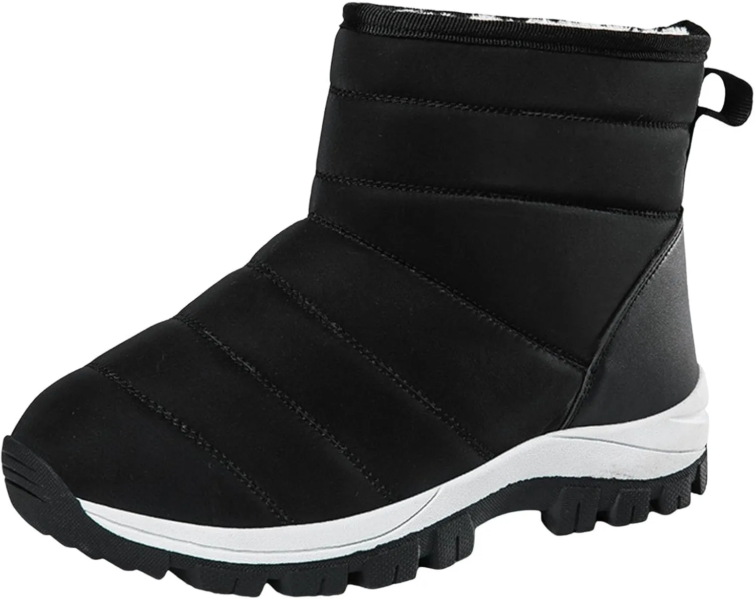 Snow Boots for Women Waterproof Winter Boots Non Slip Fuzzy Fur Booties Casual Slip on Ankle Boots Outdoor Sneakers Winter Shoes