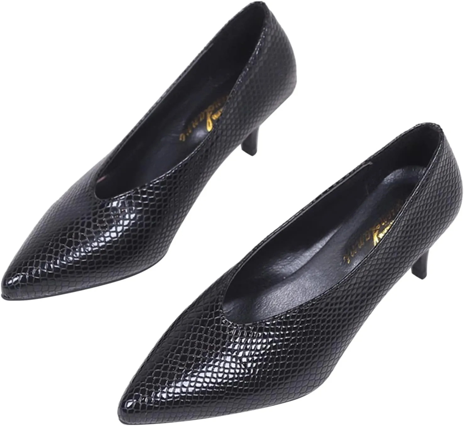 Solid Work High Heels Pointed Women Shoes Toe Color Leisure Shoes Slipon Shoes Women's Pumps Ladies Shoe Heels