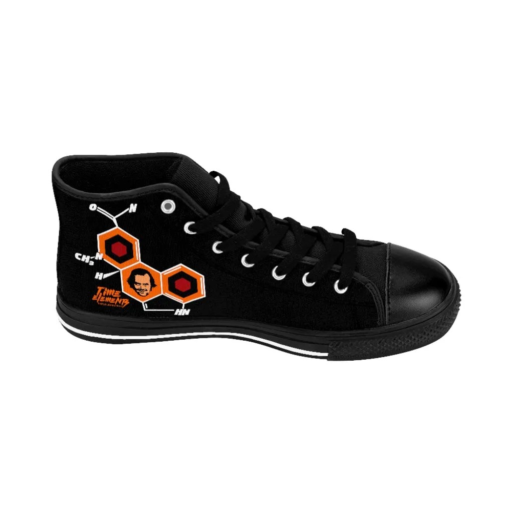 The Shining Molecule LSD | Horror Freak High Top Canvas Sneakers