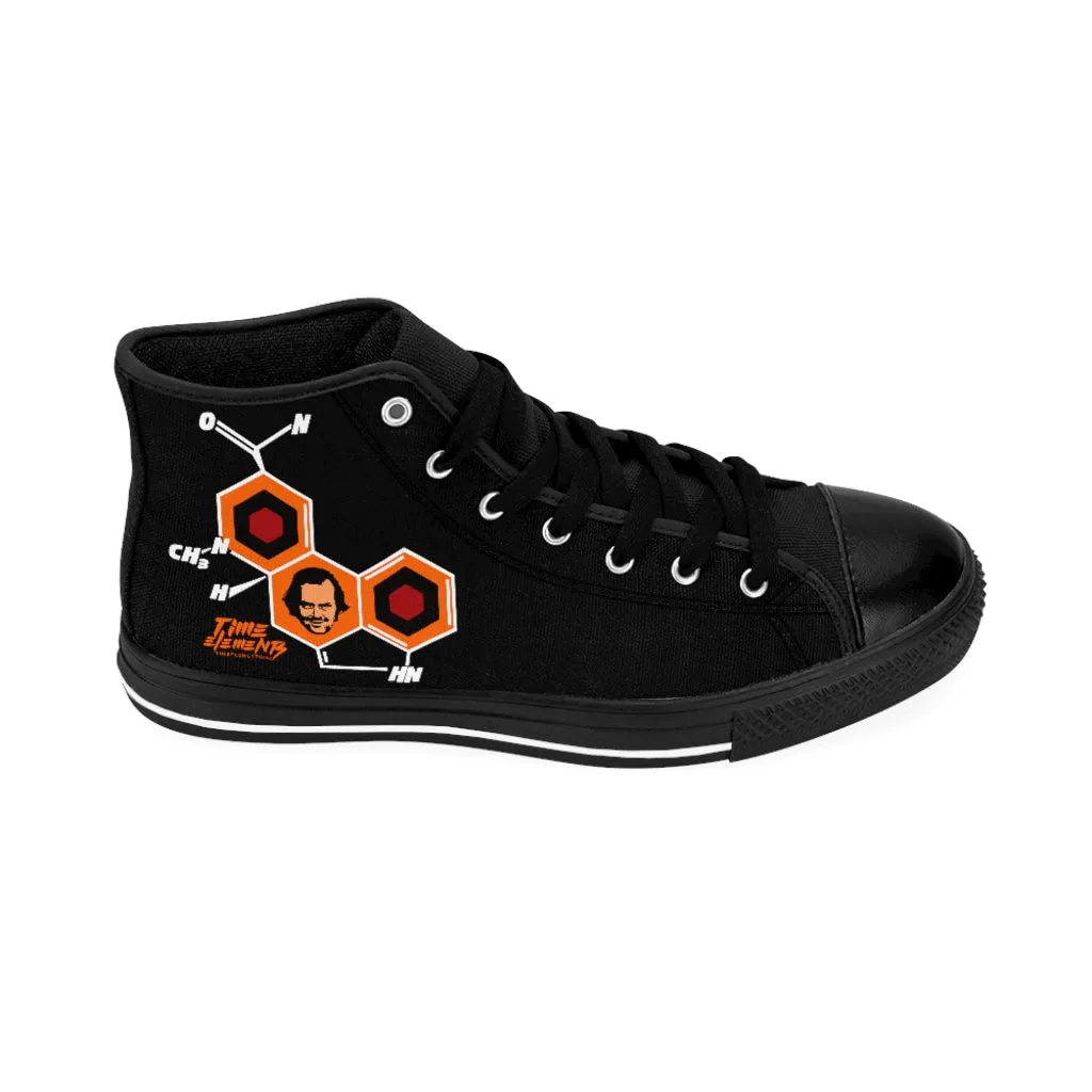 The Shining Molecule LSD | Horror Freak High Top Canvas Sneakers