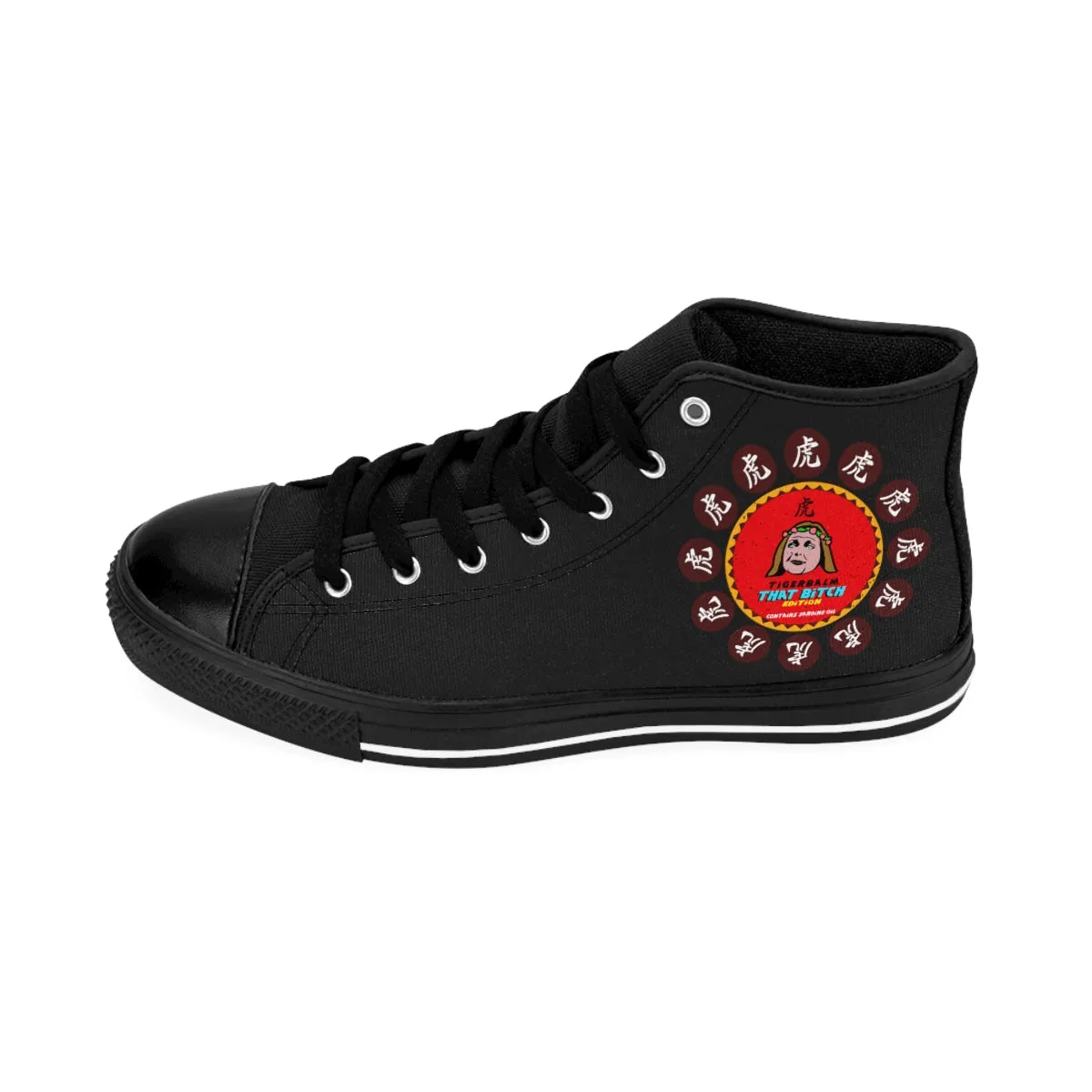 Tigerbalm That Bitch Edition *Contains sardine Oil  | Meme High Top Canvas Sneakers