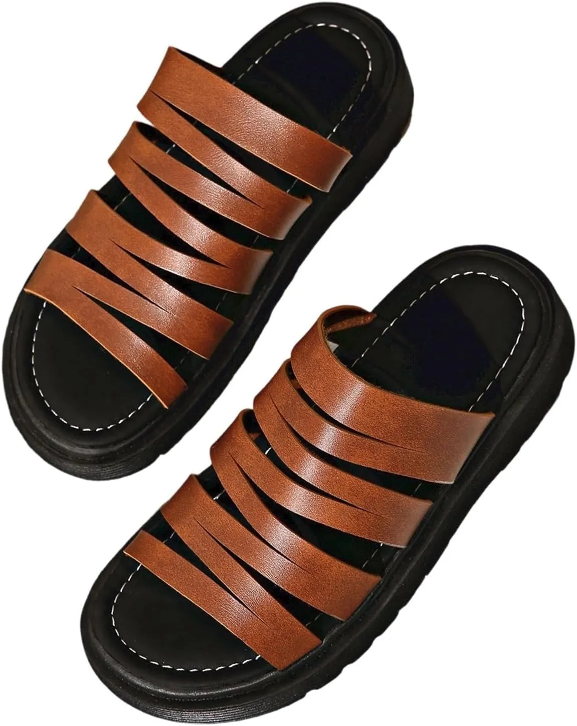 Trendy Women's Open Toe Sandals Comfortable Mid Heel Footwear For Spring Summer Casual Outfits With Jeans And T Shirts