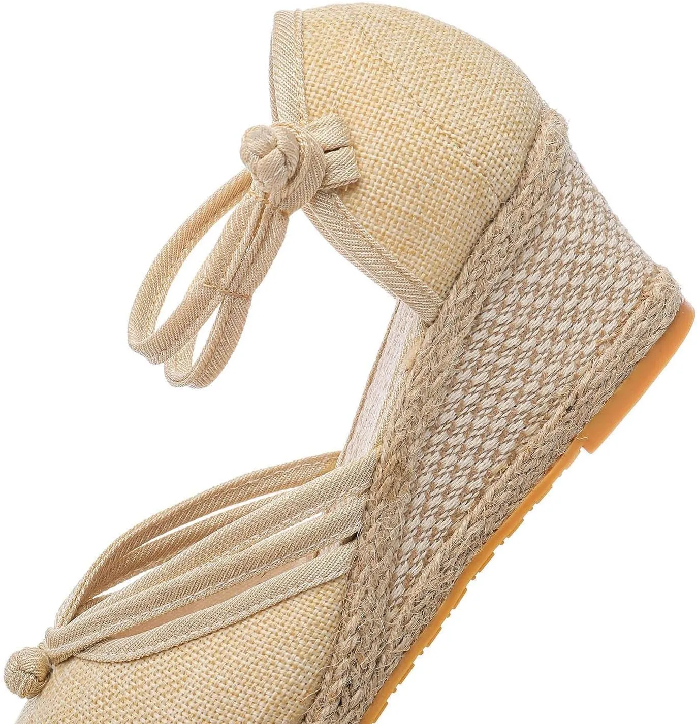 Wedge Sandal for Women Ankle Strap Flatform Arch Support Fish Mouth Toe Shoes Platform Espadrilles Comfort Waterproof