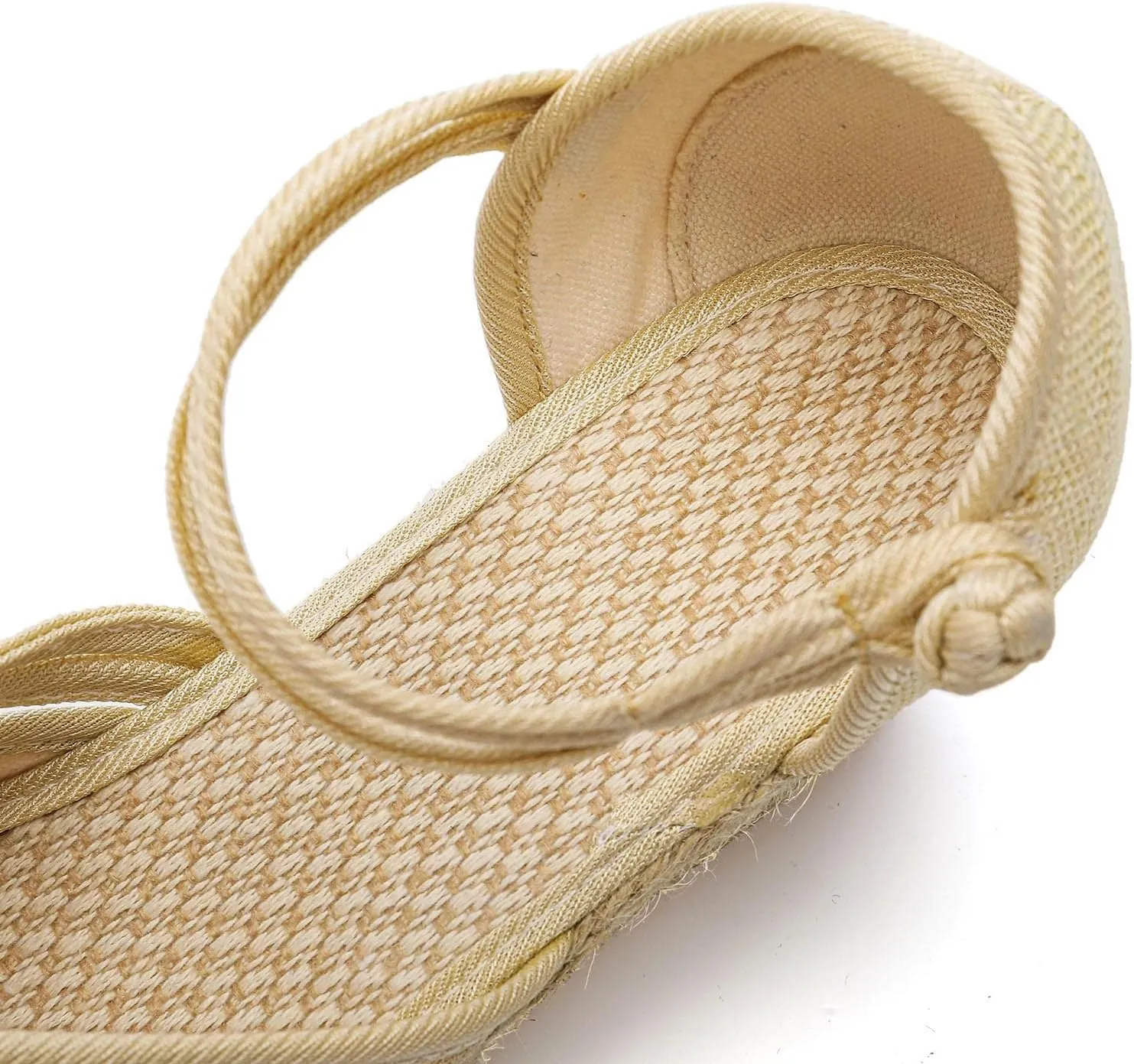 Wedge Sandal for Women Ankle Strap Flatform Arch Support Fish Mouth Toe Shoes Platform Espadrilles Comfort Waterproof