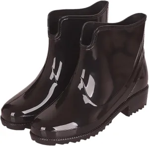 Women Rubber Boots For Ankle Rain Waterproof Jelly Boot Elastic Band Rainy Shoes